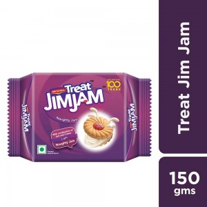 Britannia Treat Cream Biscuits (Jim Jam) - 150 Gms
