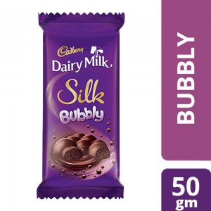 Cadbury Dairy Milk Silk Bubbly Chocolate - 50 Gms